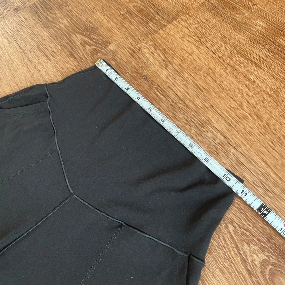 Aerie Offline Real Me Xtra Trouser Pants Small Wide Leg Flare Black High Rise # - Picture 6 of 8